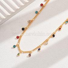 Fashionable iron material water drill pendant waist chain for women.