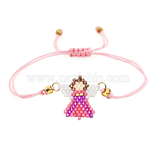 Bohemian Style Japanese Imported Handmade Beaded Angel Pattern Bracelet