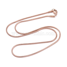 304 Stainless Steel Snake Chain Necklaces, with 304 Stainless Steel Clasps