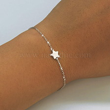 Sweet and Delicate S925 Sterling Silver Children's Star Bracelet