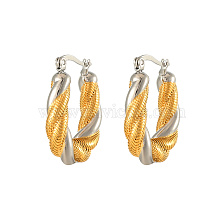 Minimalist Fashion Woven Titanium Steel Ear Jewelry