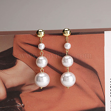 Vintage Style Pearl Earrings Simple Irregular Fashion Jewelry Elegant Pearl Studs