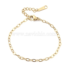 304 Stainless Steel Cable Chain Bracelet for Women