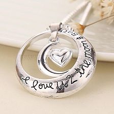 Fashion Jewelry Love Heart Necklace Moon Sun Necklace