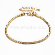 304 Stainless Steel Snake Chain Bracelets