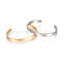 Ion Plating(IP) 304 Stainless Steel Cuff Bangles