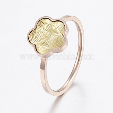 304 Stainless Steel Rings, Flower