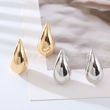 1 Pair Simple Style Water Droplets Alloy Ear Studs