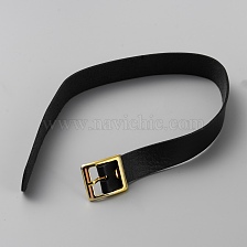 PU Leather Choker Necklaces with Alloy Clasp