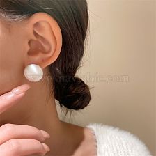 1 Pair Vintage Style Simple Style Round Plating Copper 14K Gold Plated Ear Studs