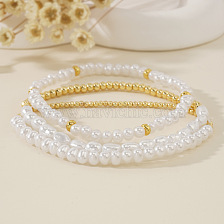 Fashionable Pearl Bracelet Set with High-end Factory Quality and Versatile Style.