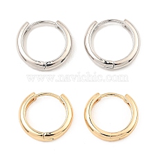 Brass Huggie Hoop Earrings