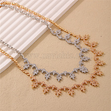 Minimalist Metal Flower Necklace Fashion Jewelry High-end Necklace