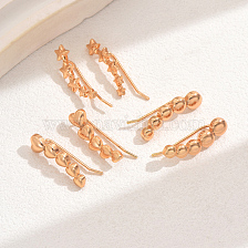 Elegant Vintage Casual Gold Plated Ear Clips for Women