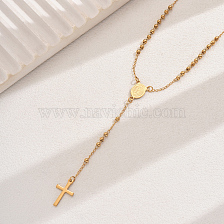 Fashionable and Elegant Vintage Metal Cross Pendant Necklace for Women