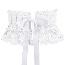 Polyester Bowknot Wide Elastic Corset Belts, Lace-up Waist Belt for Women Girl