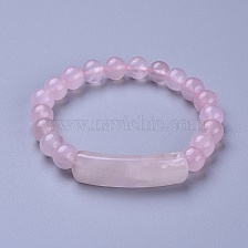 Natural Rose Quartz Stretch Bracelets