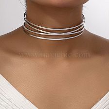 Hip-Hop Retro Punk Geometric Alloy Plating Women's Choker