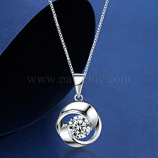 Elegant S925 Silver Rose Flower Necklace with Exquisite Pendant