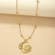 IG Style Simple Style Sun Moon Alloy Plating Women's Pendant Necklace