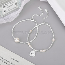 925 Silver Pearl Bracelet Heart-shaped Silver Chain Pearl Silver Bracelet