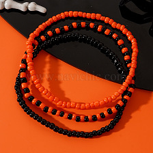 Halloween Series Gift Set: Simple Bracelet, Bead Jewelry Three-piece Set