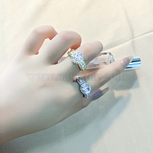 Shiny Round Fashion Ring Elegant Jewelry Accessory