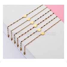 Simple Style Heart Shape Stainless Steel Plating Bracelets